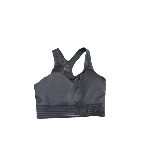 Nikie Pro Black Sports Bra size Large Black Padded - Picture 1 of 3